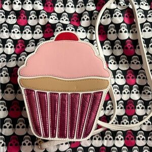 Pink and Red Cupcake Crossbody Bag